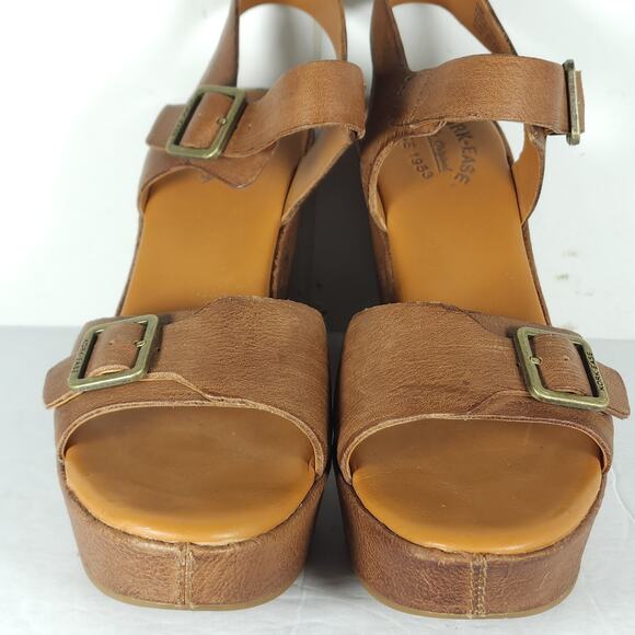 Kork-Ease Women's Kenora US10M Brown Leather Y2K Chunky Heel Platform Sandals - Picture 5 of 16